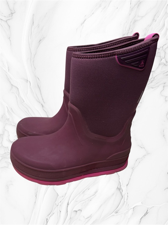 Kamik Other - Kamik timber big kids Burgundy and Pink Winter Rain Boots sz 5